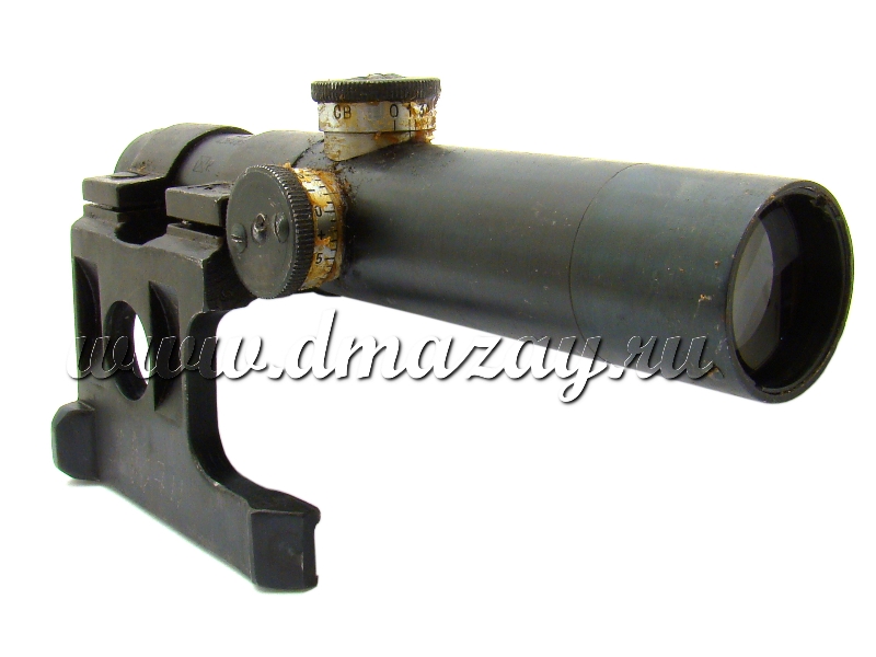 Оптический прицел укороченный (ПУ) 3.5х22 с кронштейном Кочетова на винтовку Мосина (СССР, с хранения)