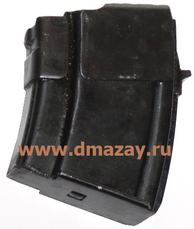 Магазин на 5 патронов для Вепрь-КМ (ВПО-136), АК47, АКМ, РПК и пр. калибра 7,62х39, металл, гладкий