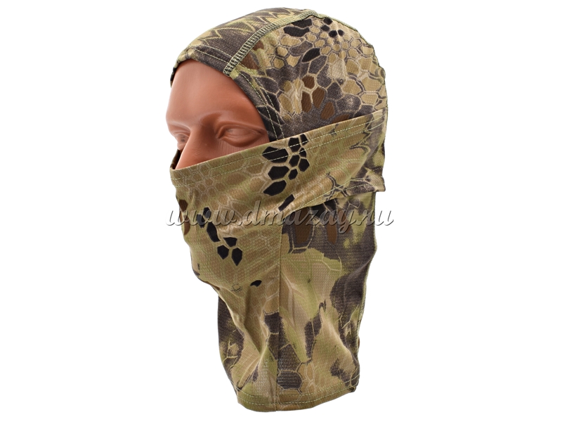 Шлем-маска (балаклава) для лица камуфлированная, цвет 2 Осенний лес