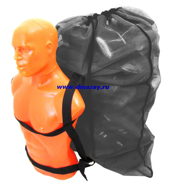 Мешок-рюкзак (баул, сумка) для переноски подсадных корпусных и полукорпусных чучел гусей и уток ЮКОН-99 объёмом 190 литров 110х75