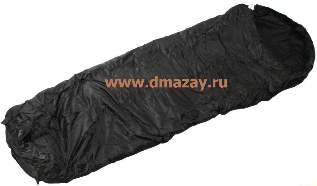 Спальный мешок двуслойный MFH 31622A (FOX OUTDOOR) 190смХ50смХ75см черный    