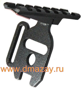 База (кронштейн, крепление) WEAVER 70 мм на МР-153 (MP 153) под приклад с тактической антабкой для установки коллиматорных, оптических прицелов и фонарей для левшей ТАКТИКА-ТУЛА
