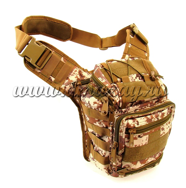 Тактическая наплечная сумка Kms, непромокаемая, цвет Пустыня цифра 6013