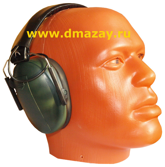 Наушники для стрельбы АКТИВНЫЕ Caldwell (Колдвел) E-MAX Low Profile, стерео, складные, зеленые арт.487-557