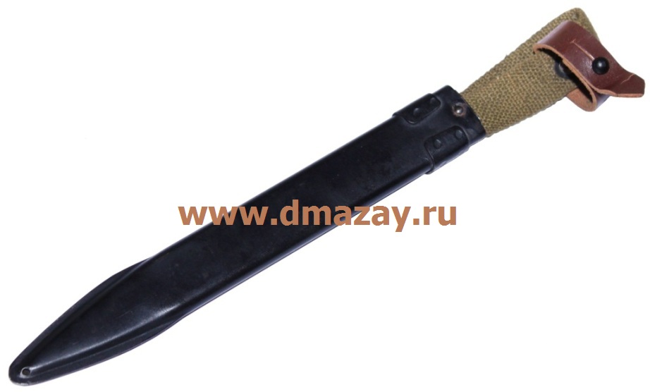 Ножны клинкового штык ножа автомата Калашникова (АК) 26-Х-212 (6Х2) черные в комплекте с подвесом