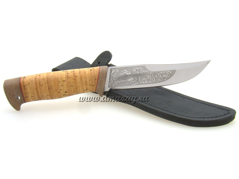Нож Марал РТ113 береста, гравировка