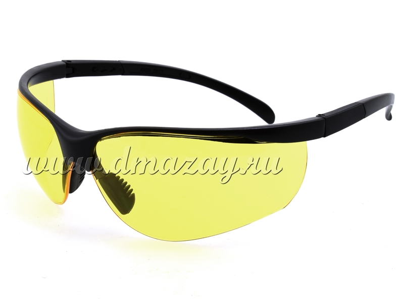 Очки баллистические Caldwell с желтыми линзами и регулируемыми дужками