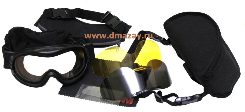 Защитная тактические (стрелковые) очки (маска) со сменными линзами 3M Peltor (Пелтор) 71360-99999М FAHRENHEIT TAC PACK (Фаренгейт)