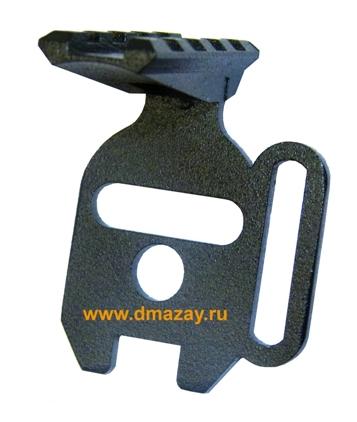 Планка Вивера 50 мм на МР-153 (MP 153), база Weaver под приклад с тактической антабкой для установки прицелов, фонарей и ЛЦУ Тактика-Тула 50004
