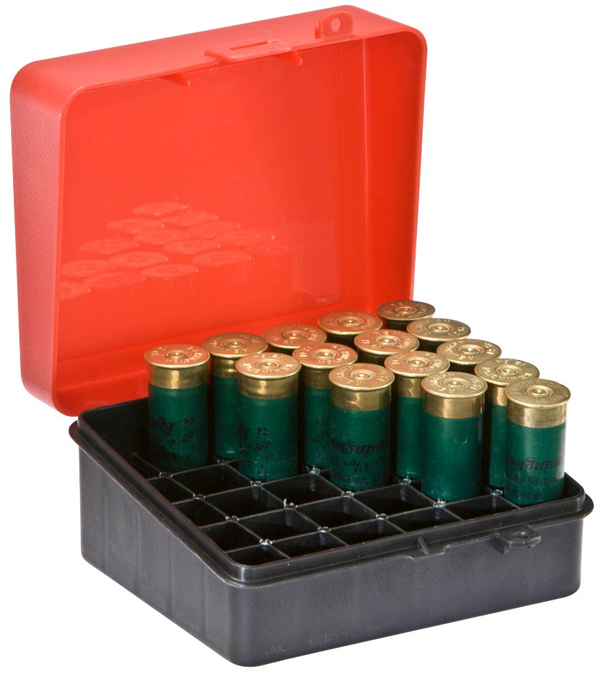 Коробка пластиковая бокс для патронов к гладкоствольному оружию 12, 16 калибров длиной 70 мм ПЛАНО PLANO 1216-01
