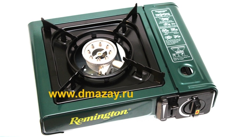 Плита газовая переносная туристическая Remington BDZ.180-A бутан/ изобутан пьезоподжиг