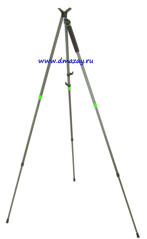 Телескопическая опора для оружия (сошки, упор, тринога) Primos Hunting PoleCat TALL TRI POD, 3 опоры, 3 секции, 64-157 см арт.65484