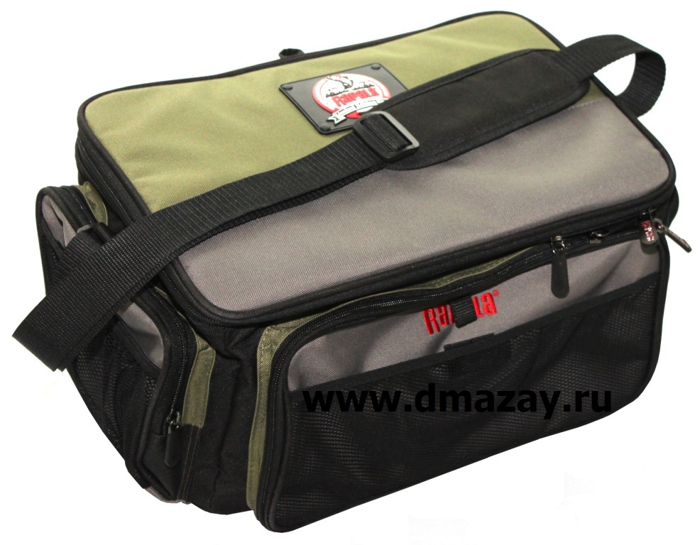 Рыболовная наплечная сумка RAPALA (РАПАЛА) 46016-1 TACLE BAG цвет зеленый    