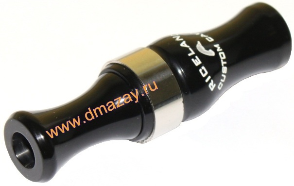        ()     RICELAND CUSTOM CALLS (RCC) DUCK CALL ACRYLIC BLACK 2 REED  