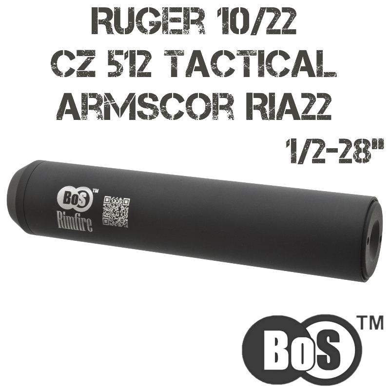  (,   ) BoS Rimfire cal.22  Ruger 10/22, CZ 512 Tactical, Armscor RIA22,  1/2"-28 UNEF