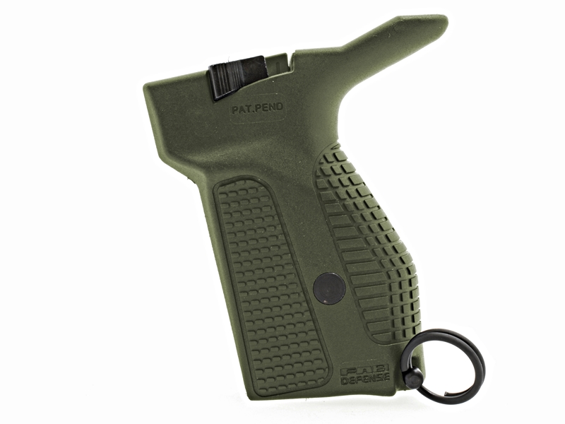 Рукоятка для ПМ (пистолета Макарова) Fab Defense PM-G со встроенным механизмом сброса магазина для правши зеленого цвета