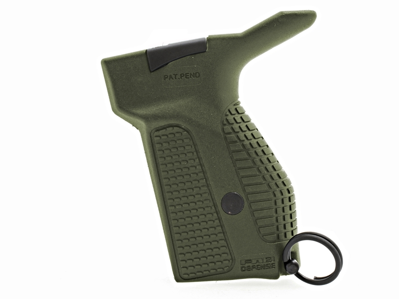 Рукоятка для ПМ (пистолета Макарова) Fab Defense PM-G со встроенным механизмом сброса магазина для левши зеленого цвета