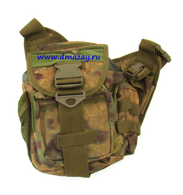 Тактическая поясная сумка Kms 6013, непромокаемая, с плечевым ремнем, цвет Болото