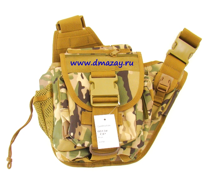 Тактическая поясная сумка Kms 6013, непромокаемая, с плечевым ремнем, цвет Светлый Камуфляж