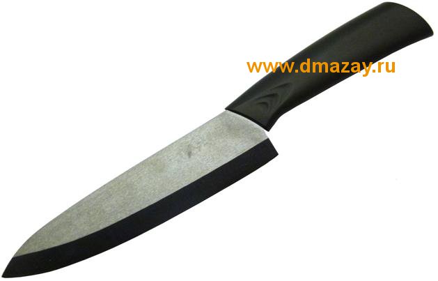 Керамический нож Tei Sei 6” Chef Ceramic Knife шеф нож 27см, черный 38568