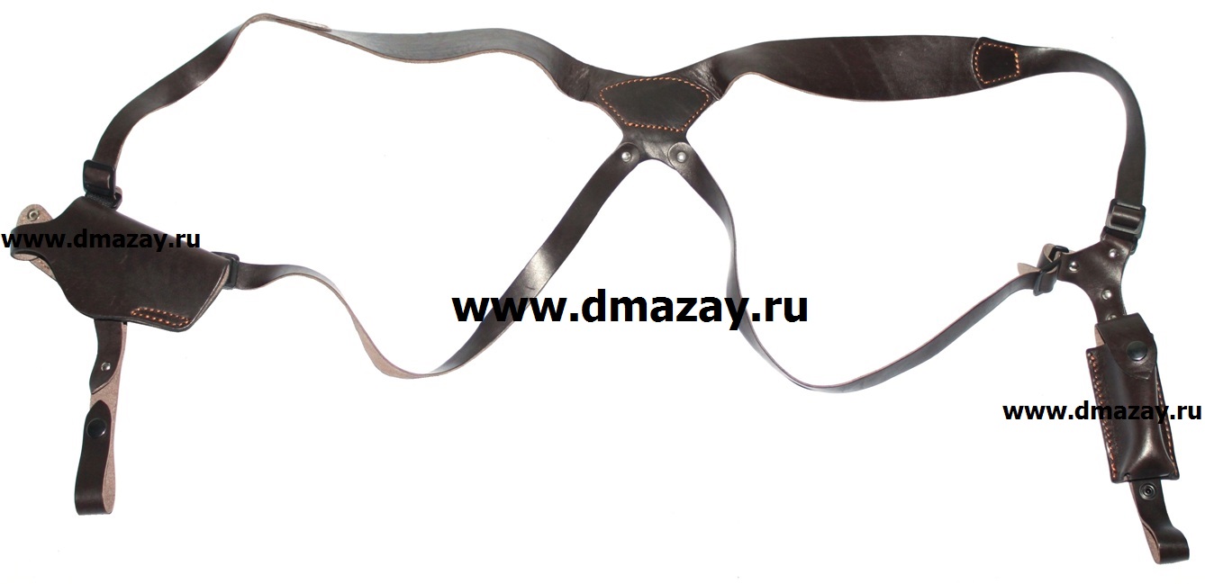 Кобура оперативная универсальная для пистолетов МАКАРОВА (ПМ), ИЖ-71, ИЖ-79-9Т МАКАРЫЧ, МР-654К, WALTER PP (PPK) VEKTOR (ВЕКТОР) 14-4 натуральная кожа