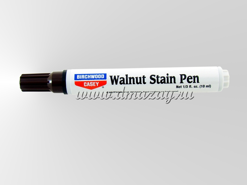 Карандаш для подкрашивания и ухода за деревянными частями оружия BIRCHWOOD CASEY 24121 Walnut Stain Pen Wood Stain – Water Base (10 мл)    