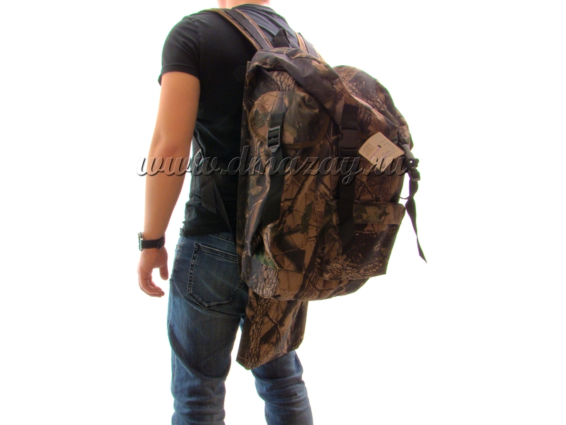 Рюкзак универсальный со встроенным чехлом для оружия в разобранном виде длиной до 68 см «Зонт» С155/12, Лес