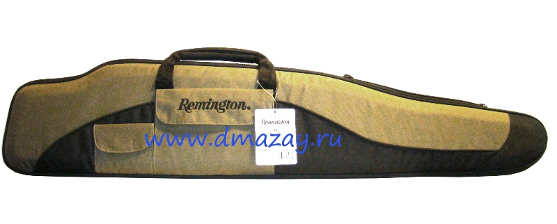 Чехол Remington (Ремингтон) с лямкой на плечо для оружия длиной до 115 см мягкий не промокаемый полиэстер #18967 чёрно-зеленый