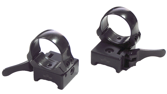 Кольца Apel 25,4мм на Picatinny быстросъемные, h=13мм, арт. 365-60800