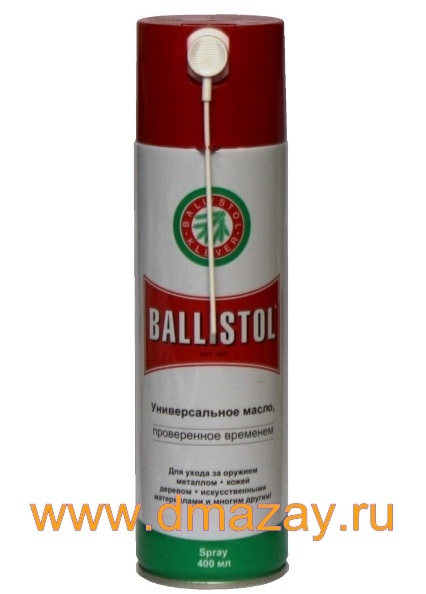 Оружейное масло Ballistol (Баллистол), спрей, объем 400мл, арт.21815