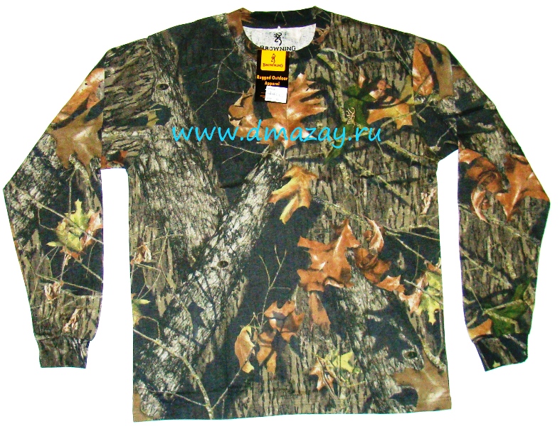 Футболка с длинным рукавом Browning Rugged Outdoor Apparel цвет Mossy OAK Break Up (Темный лес)