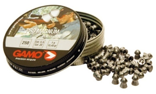Пульки, пули для пневматического оружия (пневматики) GAMO Pro-Magnum Penetration (Гамо Про Магнум) калибра 5,5 мм вес 1 г 250 штук в жестяной банке