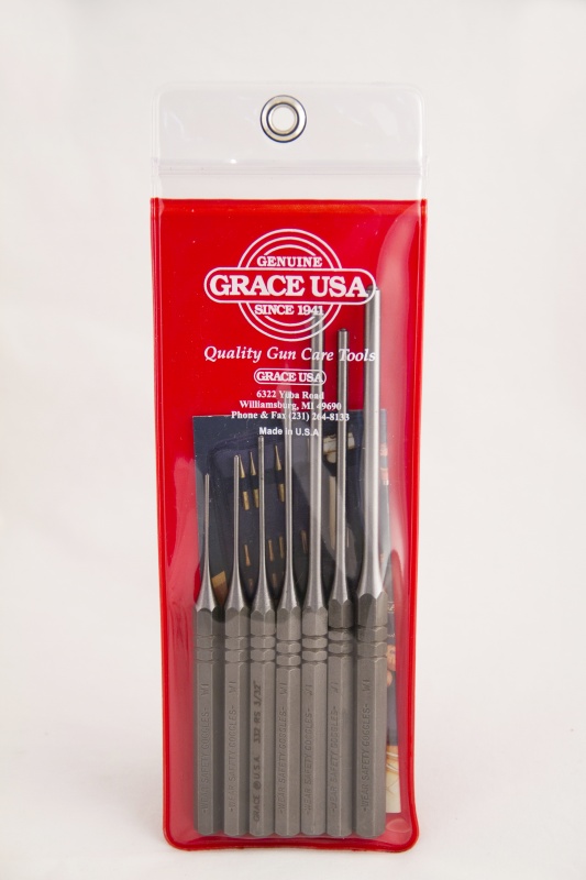 Выколотки Grace USA для пружинных штифтов, комплект 7 шт., арт. GR-RS-7