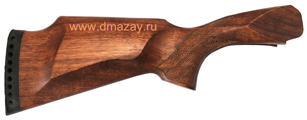Приклад с амортизатором к охотничьему ружью ИЖ-27 (MP-27) для левшей типа Монте- Карло с подщечником орех Россия