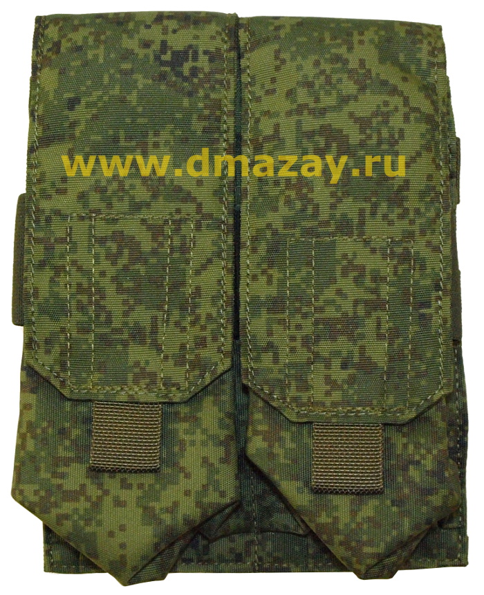 Закрытый подсумок WARTECH для ЧЕТЫРЕХ магазинов АК/РПК, нейлон, камуфляж арт.MP-106-ZU