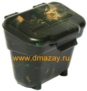 Коробка (кейс, бокс) для хранения и переноски патронов (боеприпасов) к нарезному, пневматическому оружию, шариков для рогатки, мелких предметов во время рыбалки, закрепляемая на поясе или кармане камуфлированная MTM (МТМ) Case-Gard Ammo Belt Pouch (ABP) C