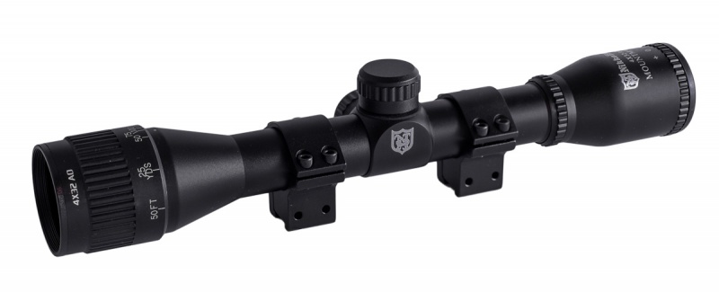 Прицел Nikko Stirling MOUNTMASTER 4x32 AO, сетка Half MD, арт. NMM432AO