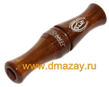 Манок духовой классический для охоты на белолобого гуся Zink Calls Power Speck Goose Calls Carmel Acrylic карамельного цвета + обучающий DVD фильм на русском языке в подарок