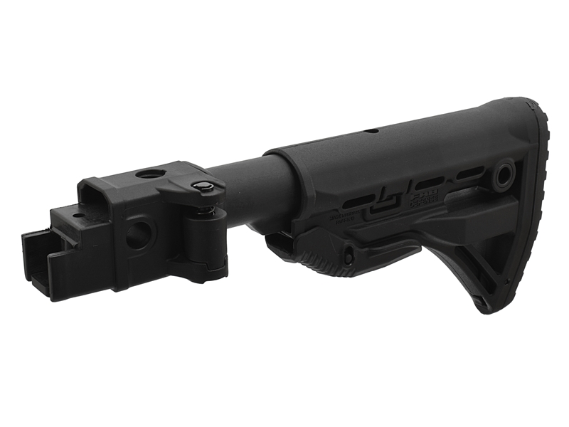 Приклад в сборе складной телескопический с буфером отдачи АК-74, АКМ, Fab Defense GL-Shock