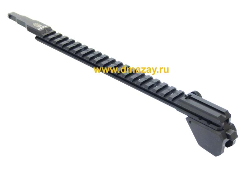 База (кронштейн, крепление к оптике) с планкой ВИВЕРА (WEAWER) Leapers U988Q Model 47 TACTICAL на место штатного прицела автомата Калашникова (АК), карабинов Вепрь К, Вепрь КМ, Сайга-МК и Юнкер MTU014