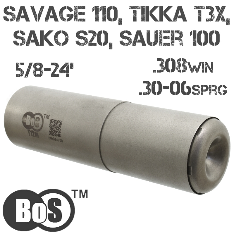 ДТКП (ДТК, банка от Кука) BoS T12m на Savage 110, Tikka T3x, Sako S20, Sauer 100, резьба 5/8"-24 UNEF