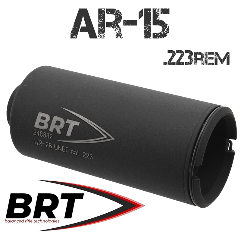 Пламегаситель-дожигатель (маскиратор) разборный BRT для AR-15 .223rem, 1/2-28 Unef