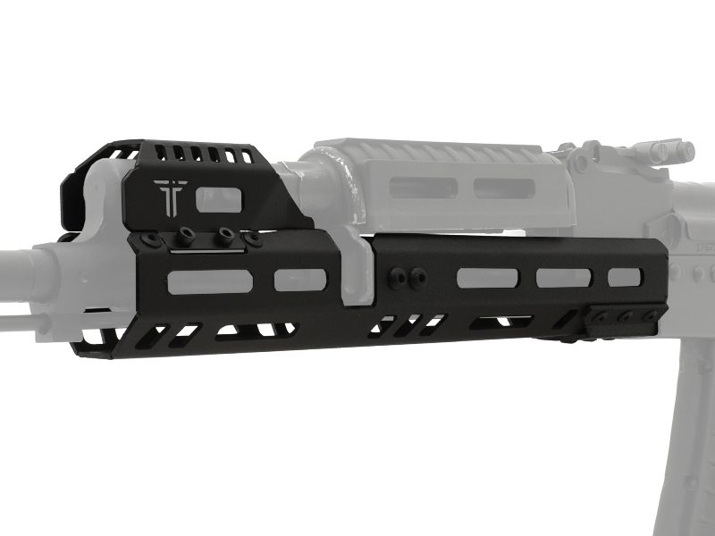 Цевье тактическое трубчатое стальное M-Lok для АК-74, АК-103, АК-105, АКМ, ВПО-209, TG2 "Тактические Идеи", К-1