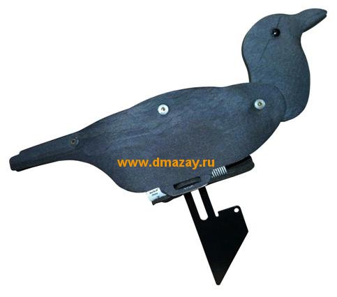 Комплект профилей черной вороны для охоты резиновых фотореалистичных NRAFUD (6 штук) США