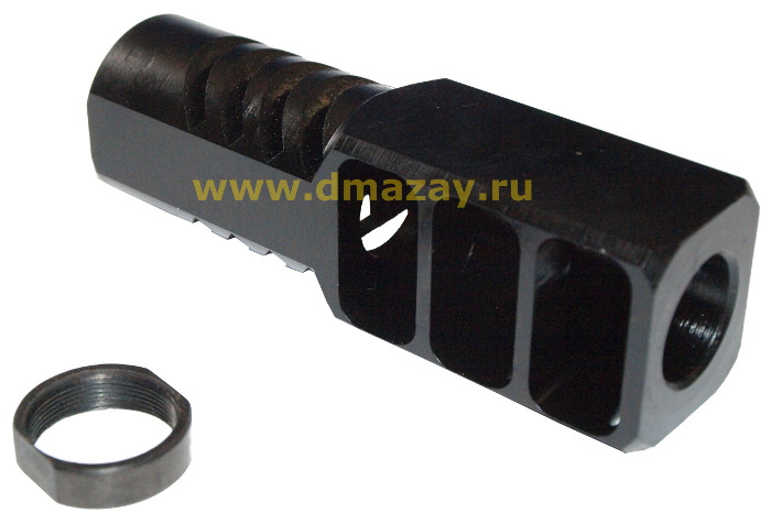 Дульный тормоз компенсатор (ДТК) "Ильина" для гладкоствольных ружей Сайга и Вепрь 20 калибра