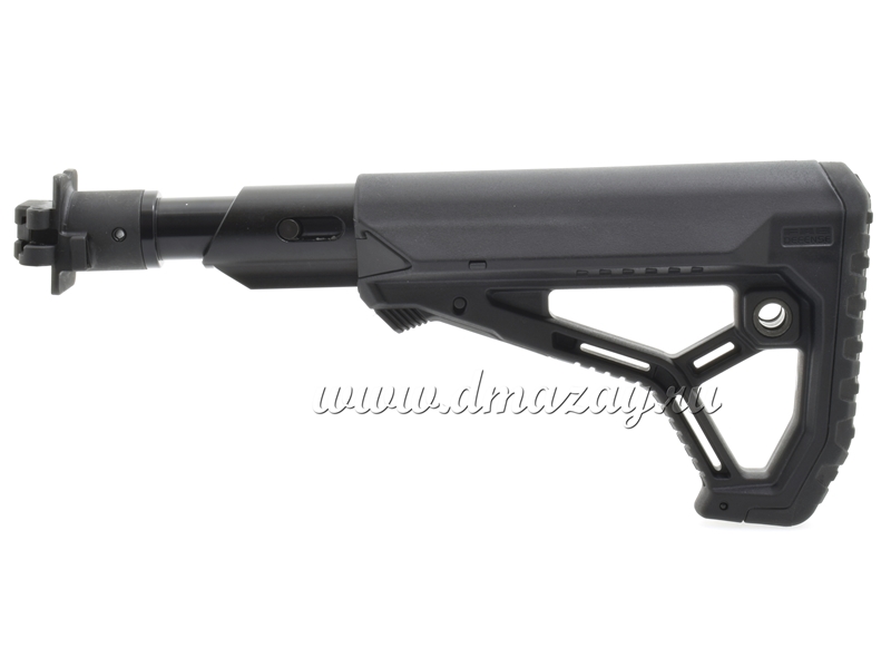 Телескопический приклад с амортизатором (буфером) отдачи GL-CORE Fab Defense M4-CVEPR FK SB для Вепрь-12 (ВПО-205) и др. с подобным креплением