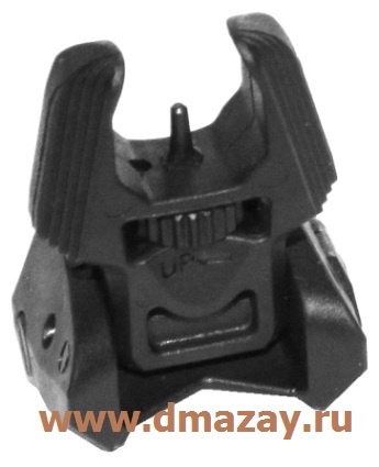 Мушка тактическая съемная складная для оружия с планкой Пикатинни (Picatinny) FAB Defense (Фаб Дефенс) FBS полимер цвет черный