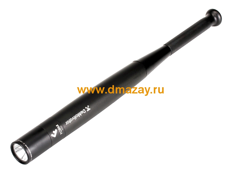 Фонарь светодиодный DeMotivator (Демотиватор) FDM1003 (YT-1001-3) 3-Cell C LED FLASHLITE BLACK на 3 батарейках черного цвета в форме бейсбольной биты