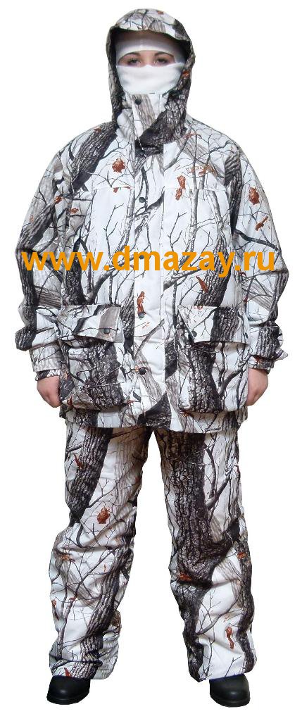 Костюм зимний маскировочный 3 в 1 Field & Stream мембранная ткань зимний лес Realtree 3D HARDWOODS BH
