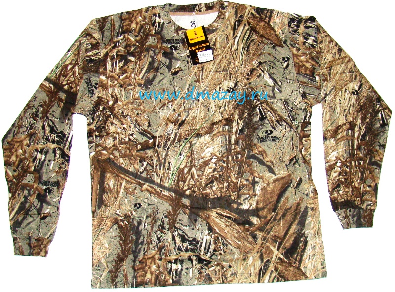 Футболка с длинным рукавом Browning Rugged Outdoor Apparel цвет Mossy OAK Duck Blind (Утиный камыш)